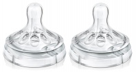  AVENT Соска силиконовая серии Natural SCF655/27, 2шт, с 3 мес.